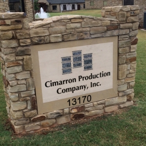 cimarron-production-granite-sign