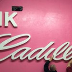Pink Cadillac bar custom sign by granite signs