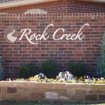 Rock Creek sign by granite signs of oklahoma